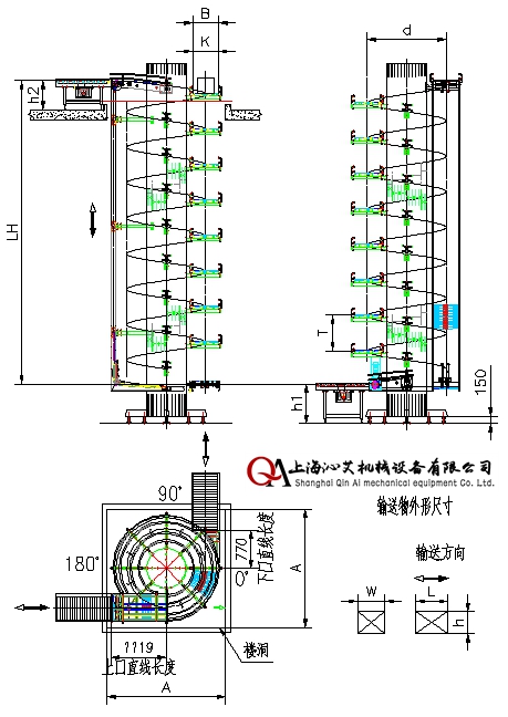 鏈板螺旋輸送線示意圖紙 鏈板螺旋輸送線示意圖紙